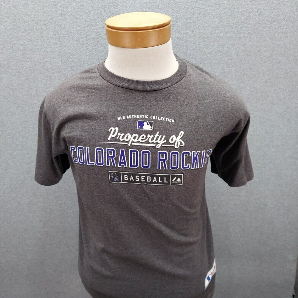 Colorado Rockies Gray Baseball Tee T Shirt MLB Authentic Collection Size M